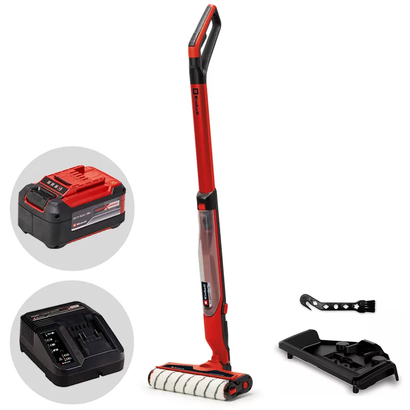 Einhell CLEANEXXO - Nettoyeur de sols à batterie 3 en 1 : lave, sèche et aspire