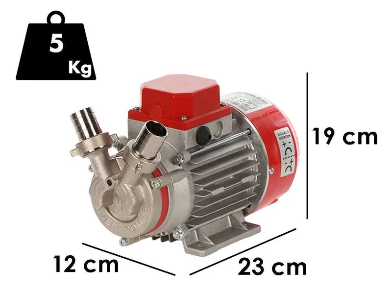 Rover Novax Marina 25 - Pompe électrique de transfert en alliage anticorrosion - 24 V