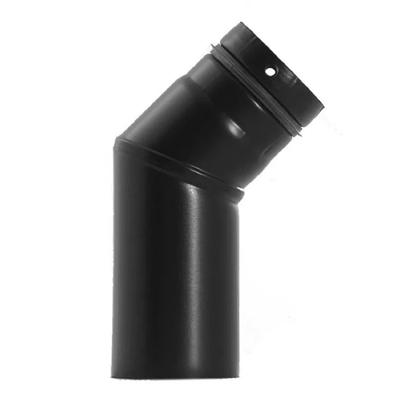 Coude de conduit de fumée / tuyau de poêle Raik 100 mm - 45°