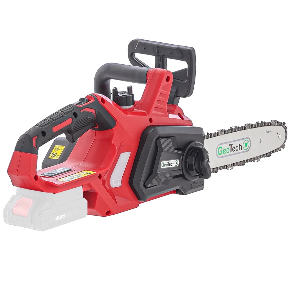 GeoTech X-Line CS-20V - Tronçonneuse à batterie 20 V - Guide de 25 cm