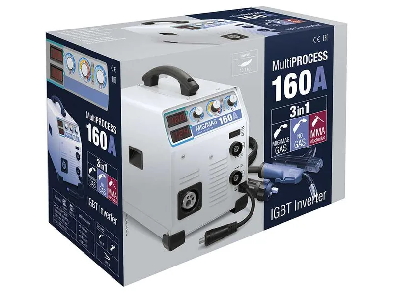 Gys Easymig 160 - Poste à souder Inverter (mig/mag : gaz, sans gaz et mma) - à courant continu (DC)