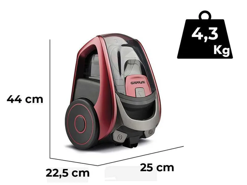 G3 Ferrari Pulisco - Aspirateur traîneau cyclonique sans sac - 700W