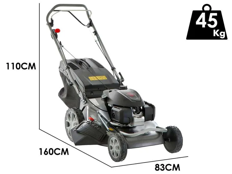 Tondeuse à gazon tractée Marina Systems HR 57 SH 3V - 4EN1 - 3 vitesses - moteur Honda GCVx 200