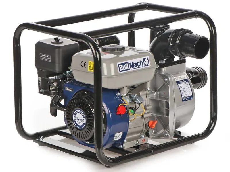 BullMach LYMPHIA 80 - Motopompe thermique - avec raccords de 80 mm