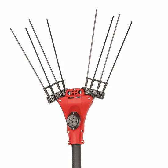 Aima Jaguar Cordless - Peigne vibreur électrique à batterie - Perche télescopique en carbone - 190 à 295 cm - 2 x 21 V 9 Ah
