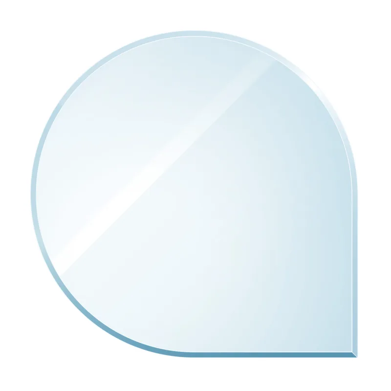 Raik Kamin Plaque de Verre Gouttes avec Facette Incluse