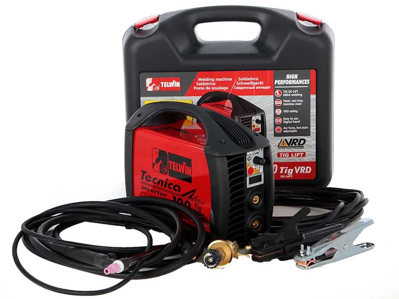 Telwin Tecnica TIG 190 DC - Poste à souder inverter (TIG LIFT, MMA) + Mallette, courant continu (DC)