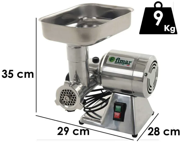 Fimar TR8D - Hachoir à viande électrique - Groupe de hachage en aluminium - 230V