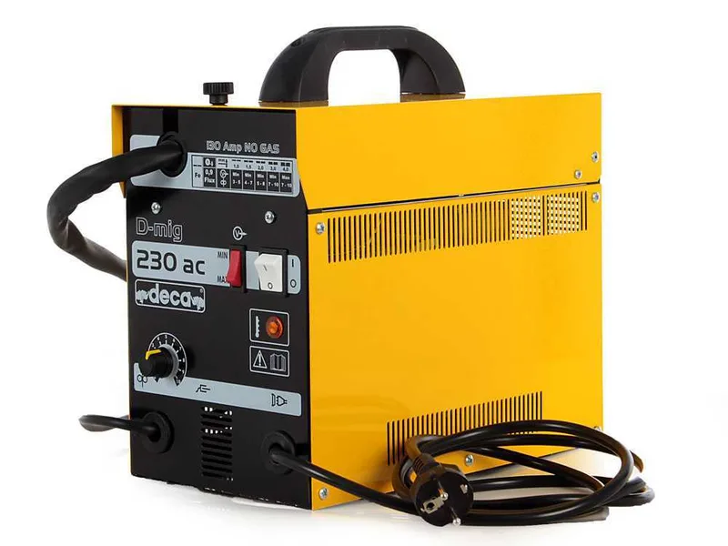 Poste à souder à fil continu Deca d-mig 230 AC sans gaz - 130 A - 230V - fil fourré