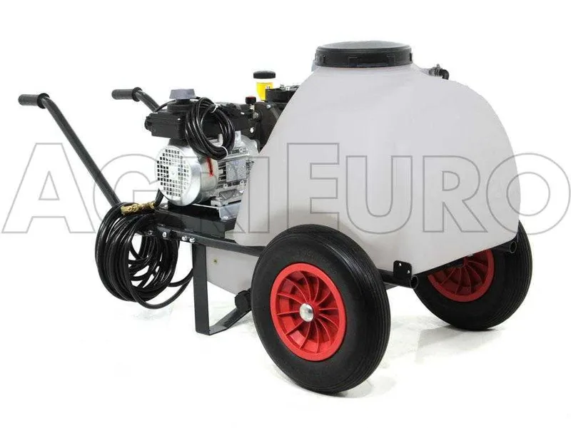 Groupe motopompe de pulvérisation Comet APS 31 - moteur monophasé et chariot avec cuve 120 l