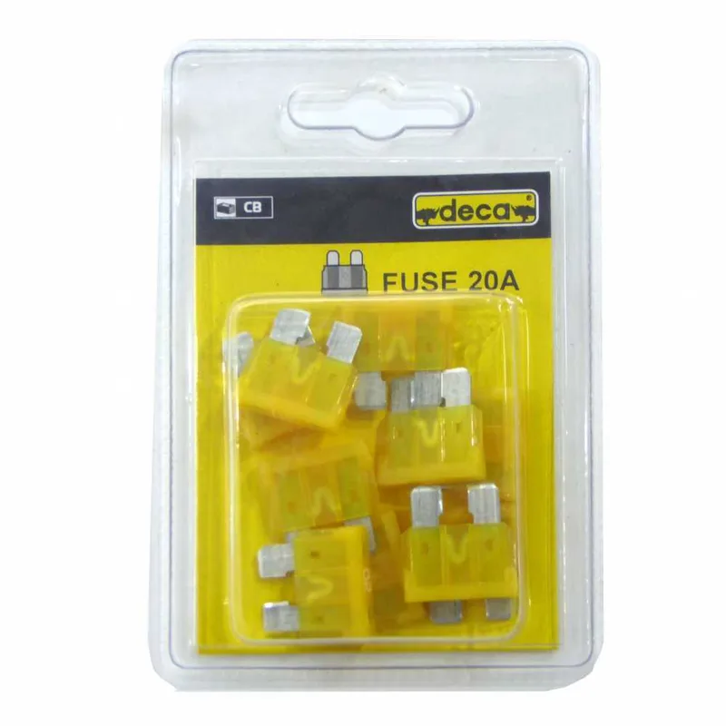 Fusibles 20A Deca - 10 pièces