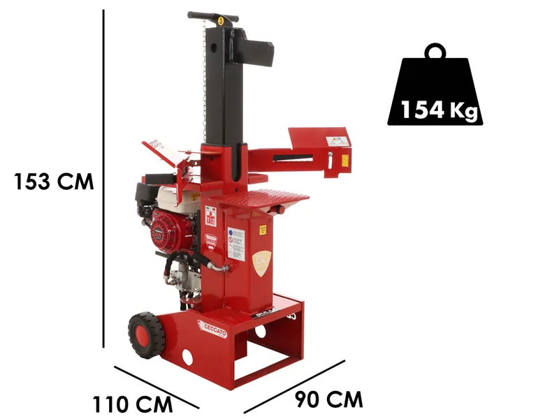 Ceccato BULL SPL12H GX200 - Fendeuse à bois thermique - Verticale - Honda GX200