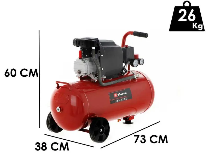 Einhell TC-AC 190/50/8 - Compresseur d'air électrique sur chariot - Moteur 2 CV - 50 L