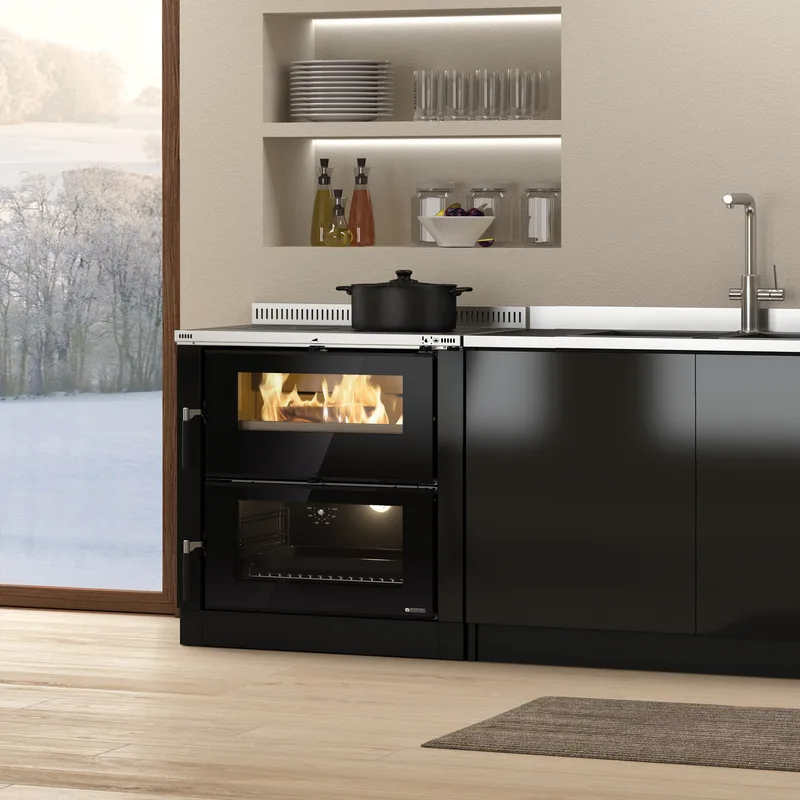 La Nordica Verona XXL 16 cuisinière à bois anthracite