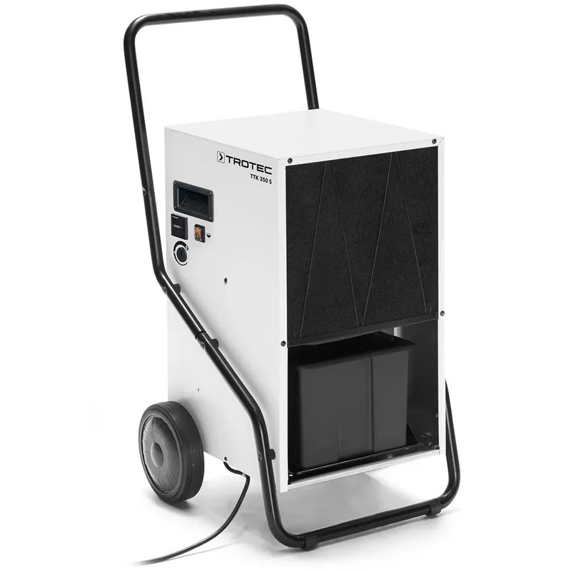 Trotec TTK 350 S – Déshumidificateur sur roues – 63,5 L/24 h – Pour surfaces jusqu’à 180 m²