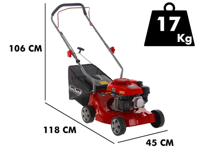 Tondeuse à gazon thermique GeoTech P40-130B EVO avec moteur GeoTech de 132cc