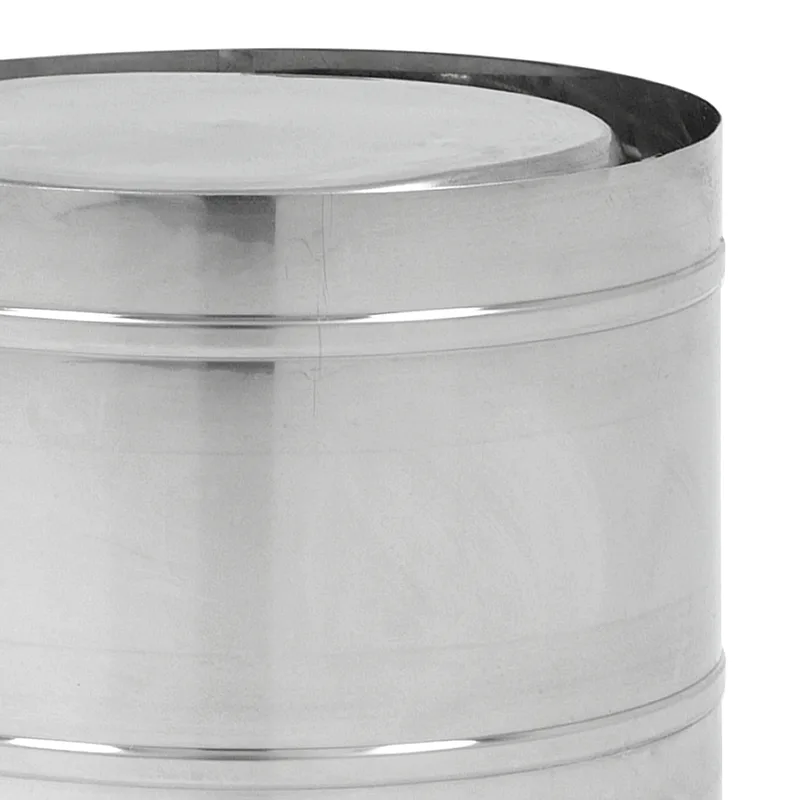 Opsinox conduit de cheminée en acier inoxydable 130 mm avec dispositif de sortie pour vents descendants forts KAW