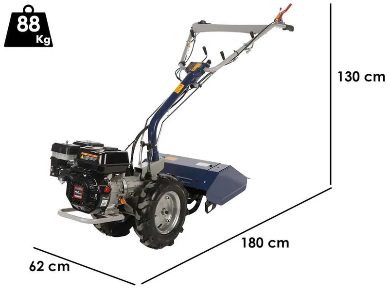 BullMach Chimera 300 - Motoculteur à essence - Loncin G200F - 6.5 CV