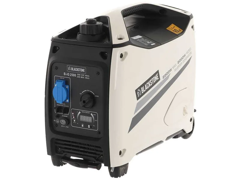 BlackStone B-iG 2500 - Groupe électrogène inverter à essence version à roues 2.2 kW - Continue 2 kW monophasé