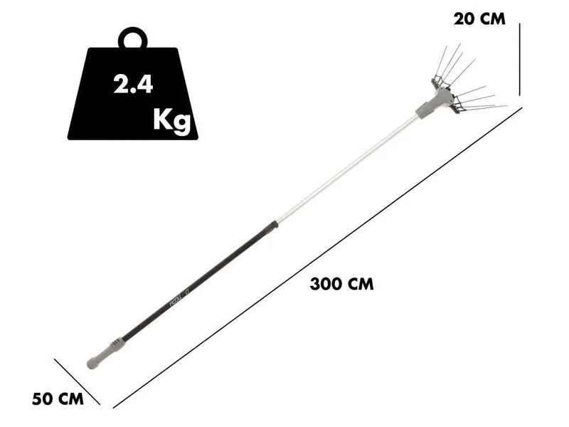 Volpi Olytech Mondial 755L - Peigne vibreur électrique à batterie 210/300 - Perche télescopique