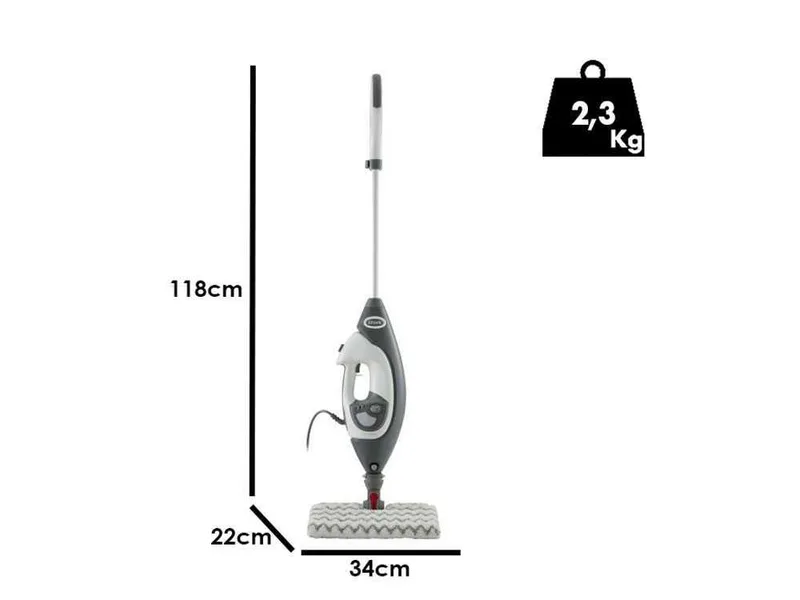 Shark Klik 'n' Flip avec Steam Blaster S6005EU - Balai à vapeur électrique 2 en 1
