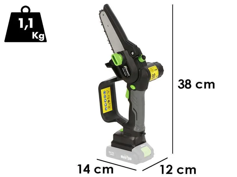 Ribimex PRBAT20/ELAGSB - Élagueuse sur batterie