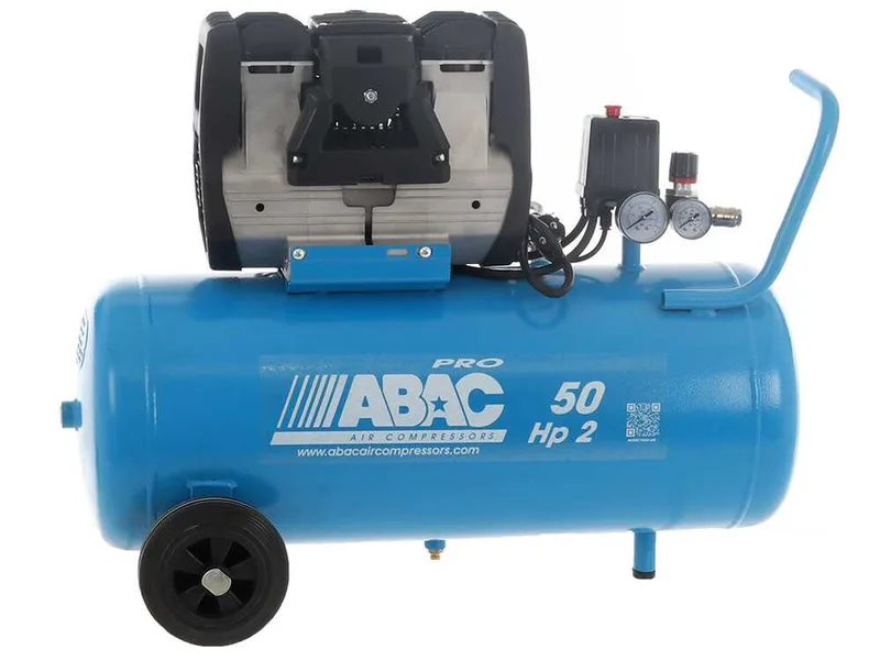 Abac montecarlo OS20P - Compresseur d'air électrique monophasé silencieux, sans huile - Moteur 2 CV - 50 L