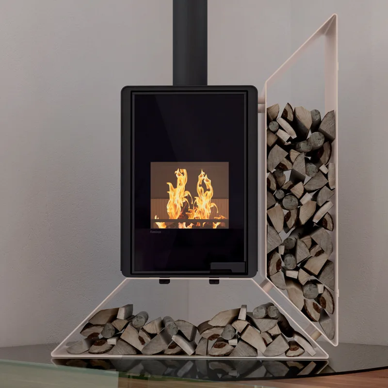 HS Flamingo Deluxe Kampa Poêle à bois Crème Étagère droite