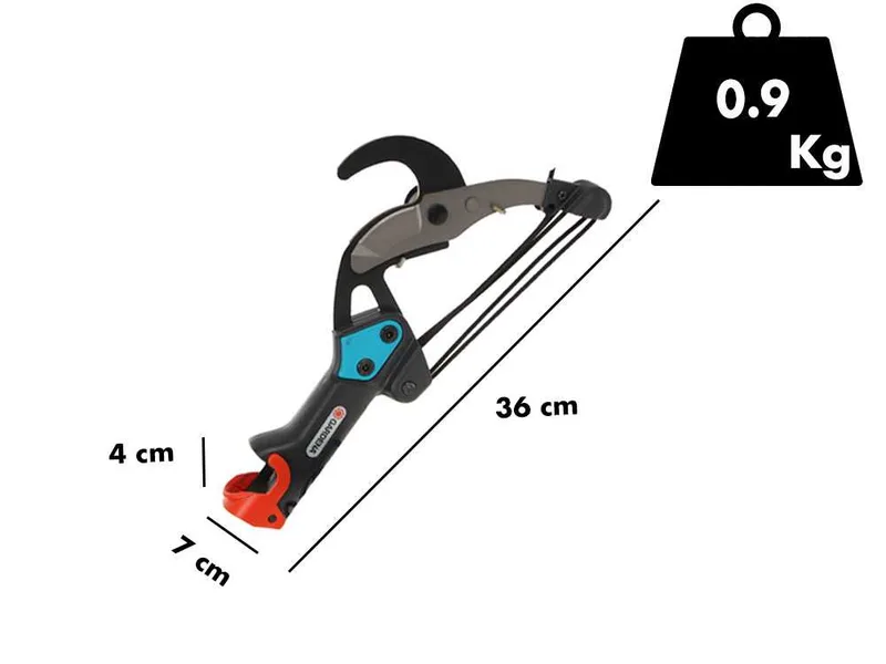 Gardena Bypass combisystem - Échenilloir sur perche de rallonge télescopique combisystem en aluminium de 210 à 390 cm