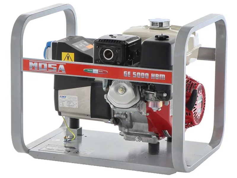 MOSA GE 5000 HBM - Groupe électrogène à essence 4.5 kW - Continu 3.6 kW Monophasé