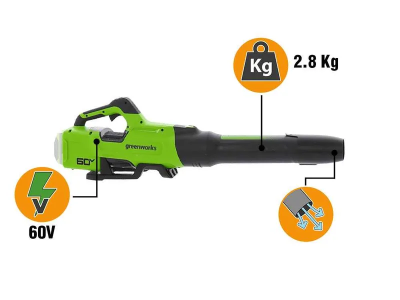 Greenworks BL2206H - Souffleur axial à batterie - sans batteries ni chargeurs