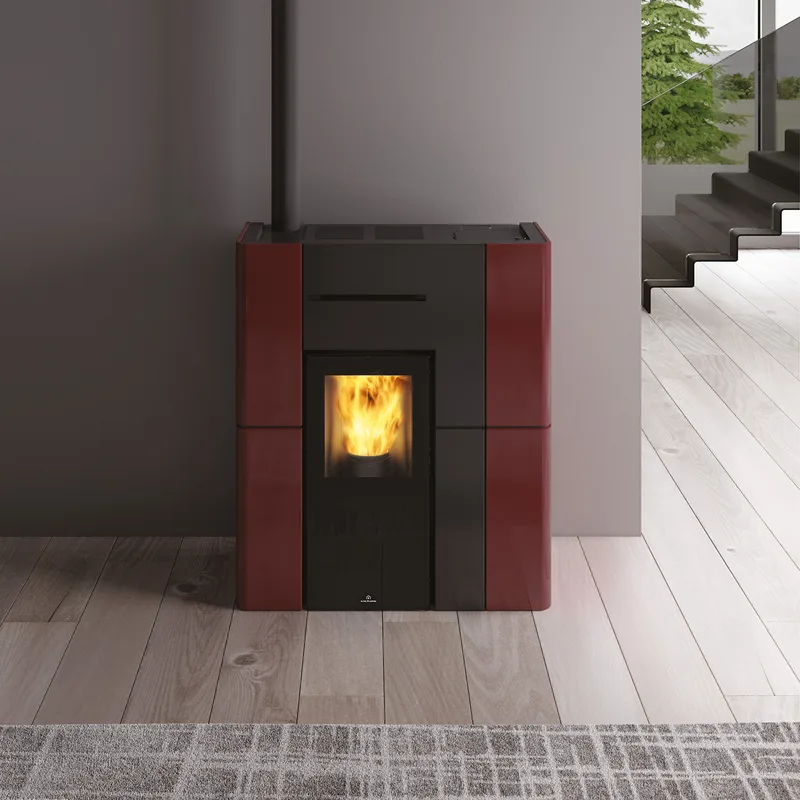 Edilkamin Blade H 15 Evo poêle à granulés hydro céramique bordeaux