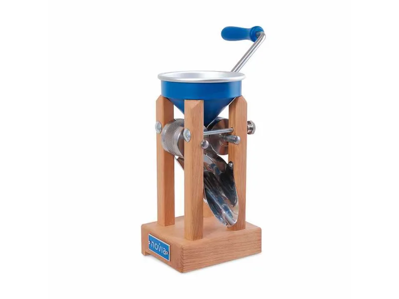Eschenfelder Novia nb1200 aluminium bleu 150g - Floconneuse manuelle avec rouleaux en acier inoxydable