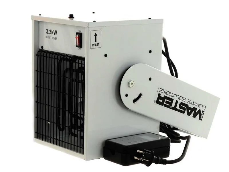 Master TR 3D - Générateur d'air chaud électrique avec ventilateur - 3,3 kW - Unité de commande à distance