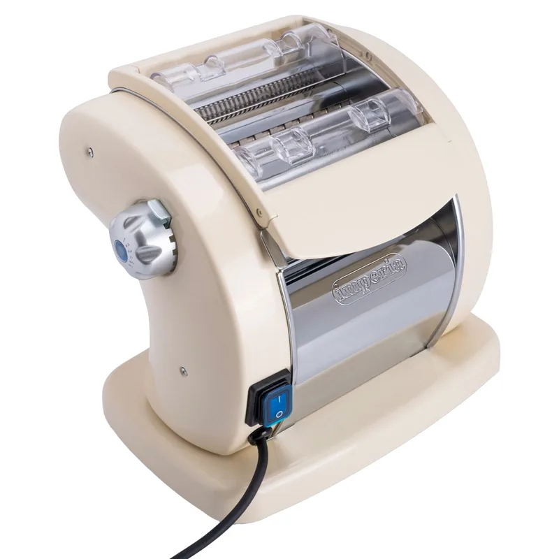 Imperia PastaPresto Classica crème - Machine à pâtes électrique en INOX