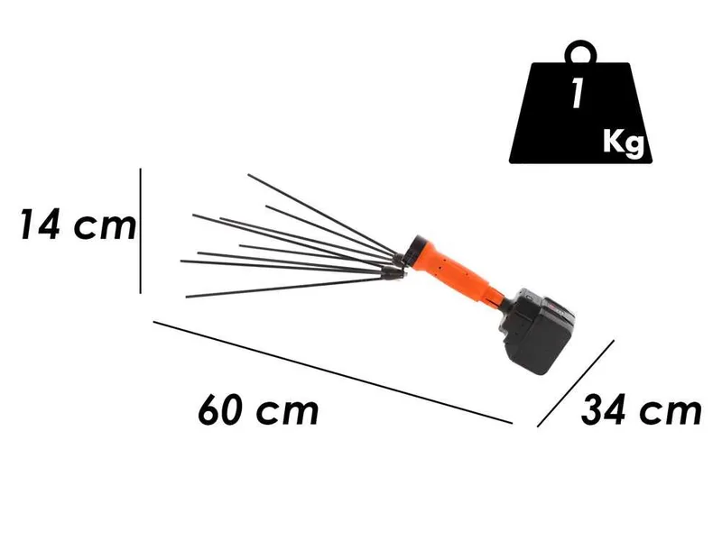 Jolly V34 - Peigne vibreur avec batterie au lithium - Perche fixe