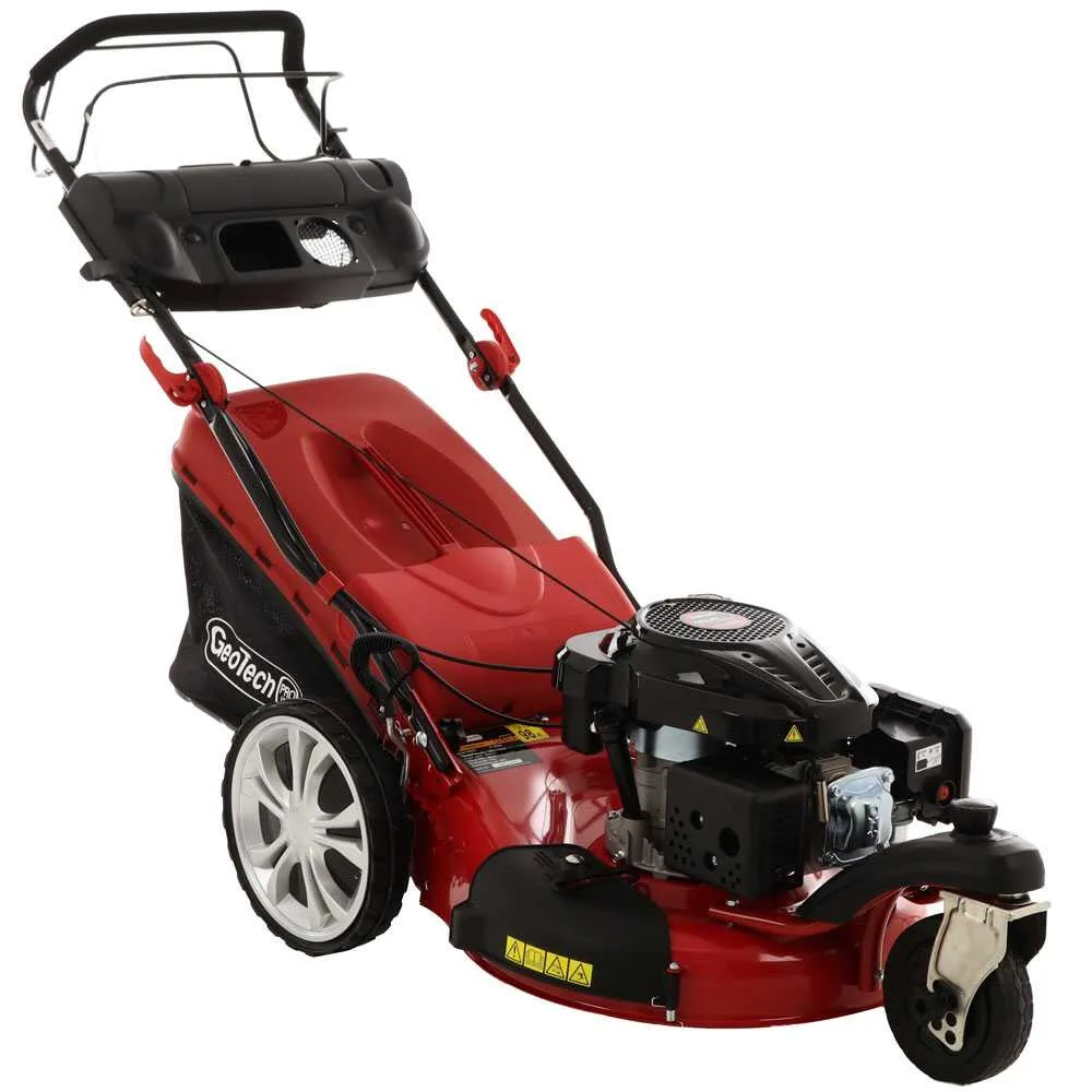 GeoTech Pro S53-3 BMSWG L200 - Tondeuse à gazon thermique tractée - Avec roue pivotante