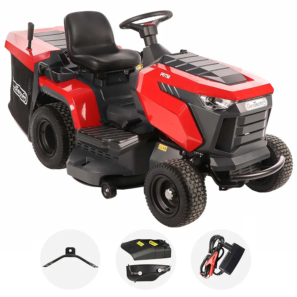 GeoTech Pro PRTM 200-1020 H-CM - Tracteur tondeuse - Transmission hydrostatique - Bac de ramassage
