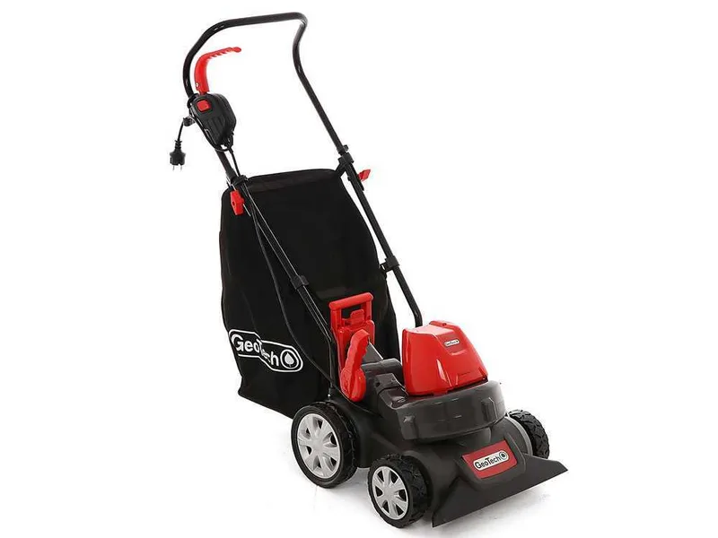 GeoTech LV 200 E Aspirateur de feuilles à roues - moteur électrique 1600W - Bac 45L - Souffleur
