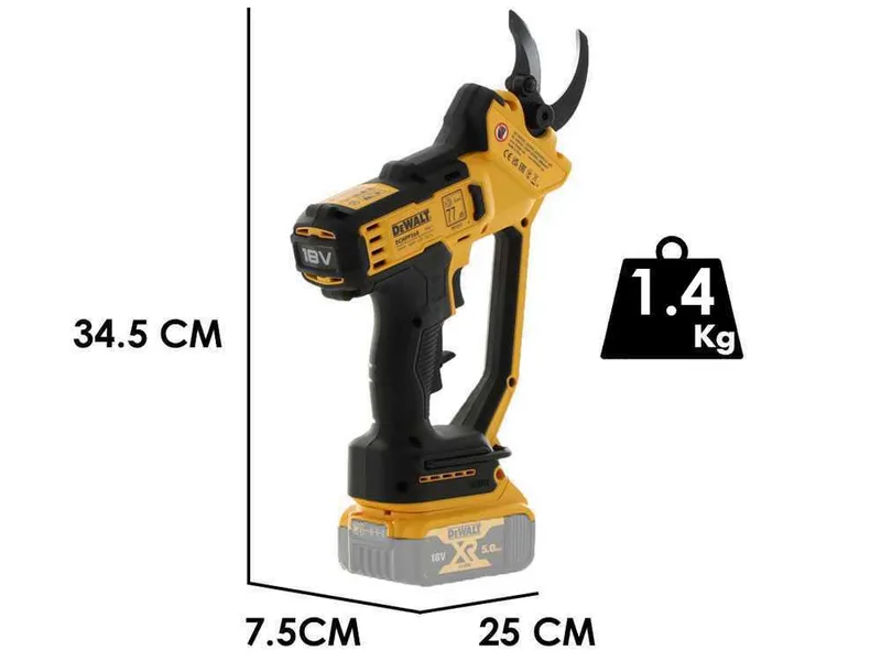 DeWalt DCMPP568N-XJ - Sécateur électrique de taille - Diamètre de coupe 38 mm - sans batterie et sans chargeur