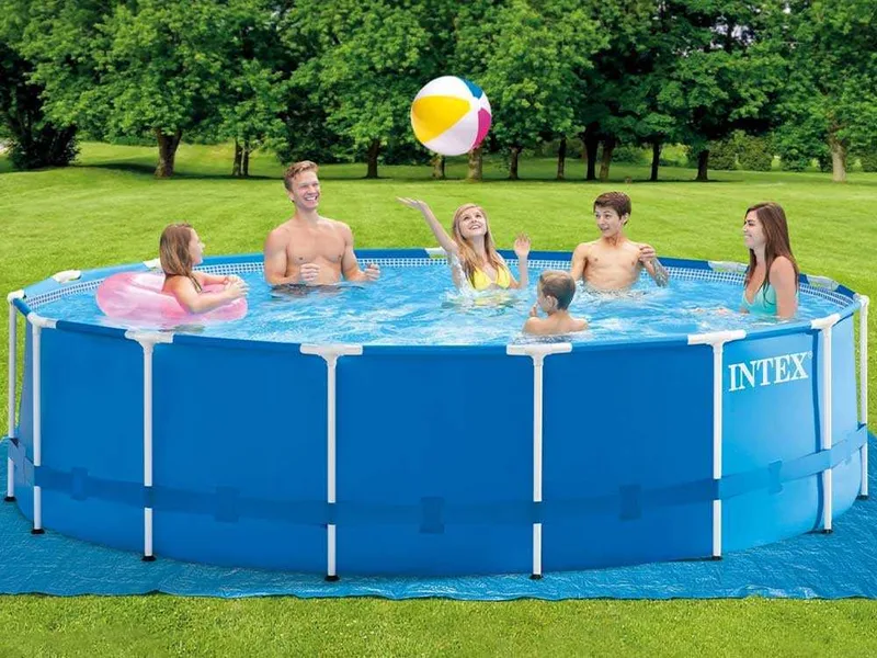 Intex Metal Frame 28242NP - Ø457x122 cm - Piscine ronde