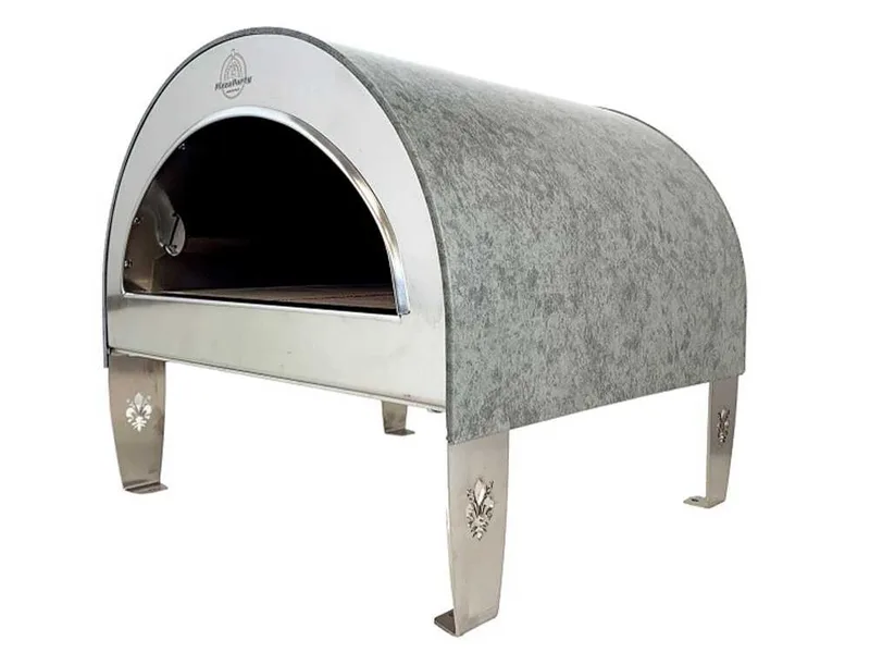 Pizza Party Ardore Perla - Four à pizza à gaz d'extérieur - Chambre de cuisson 40 x 40 cm - Sole en briques réfractaires