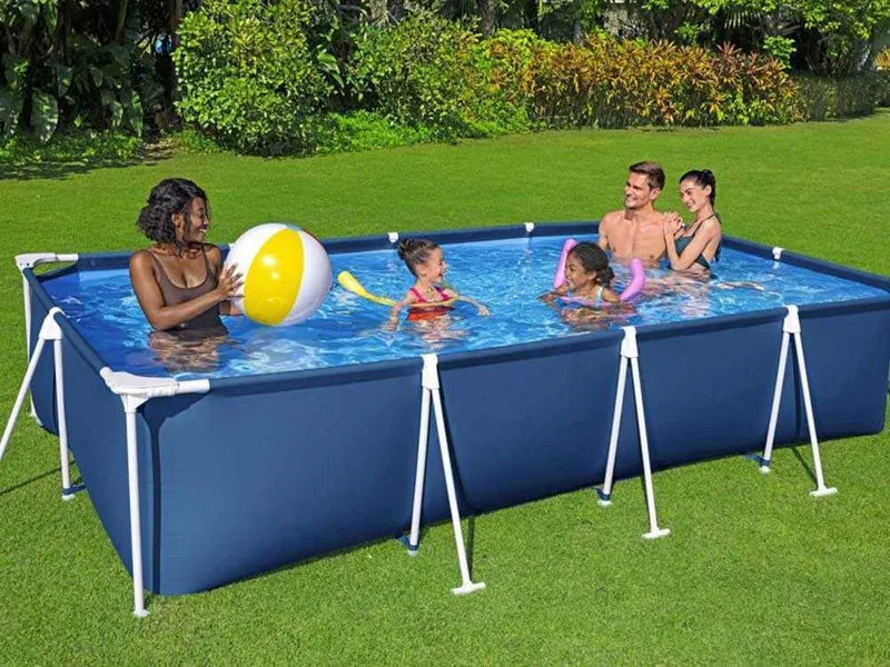 Bestway Steel Pro 56424 - 400x211x81 cm - Piscine hors-sol + Pompe de filtration 16 W