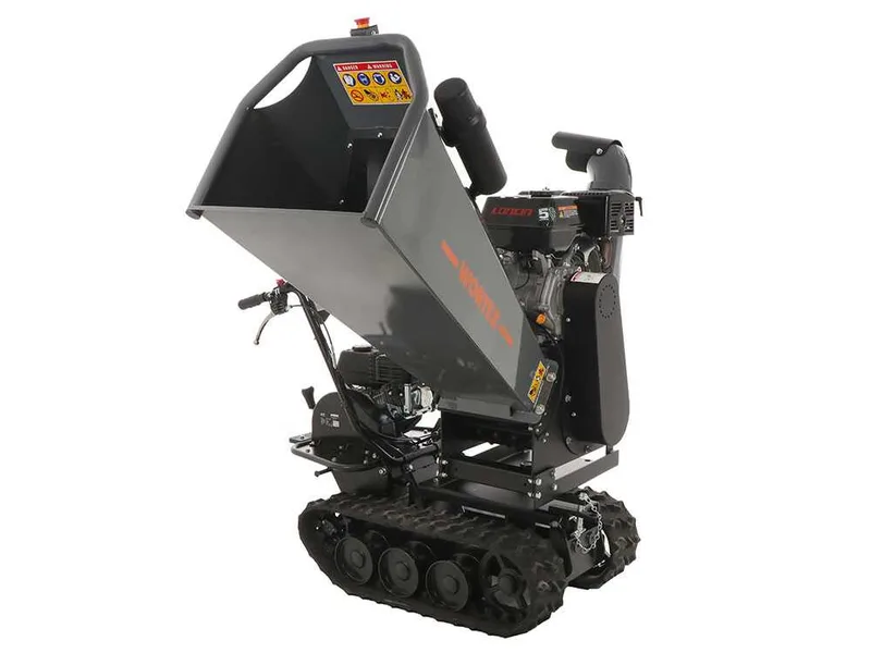 Wortex Tiger D420/120L - Broyeur à moteur thermique avec base à chenilles - Moteur Loncin D420