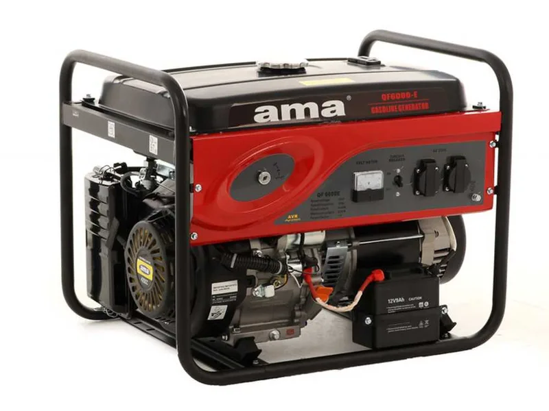 AMA QF6000E - Groupe électrogène monophasé 6.5 kW à essence - générateur de courant