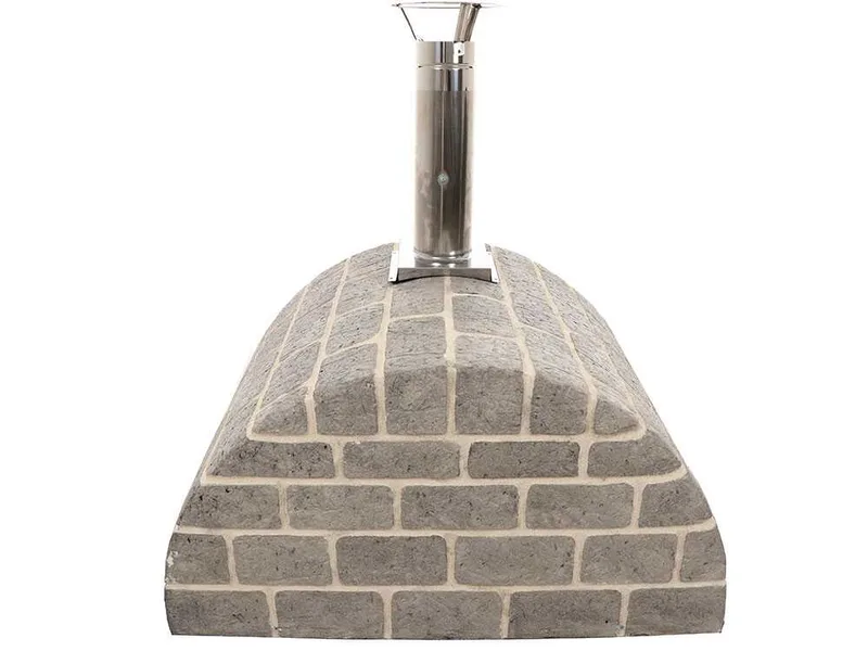 AgriEuro family stone - Four à bois pour pizzas d'extérieur Gris de 80X60 - 4 pizzas