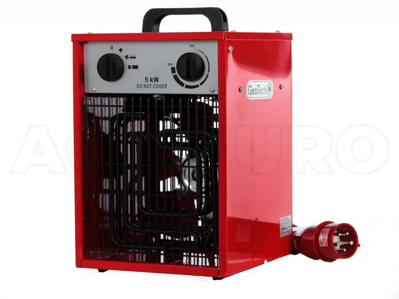 GeoTech EH 500 T - Générateur d'air chaud électrique avec ventilateur - triphasé