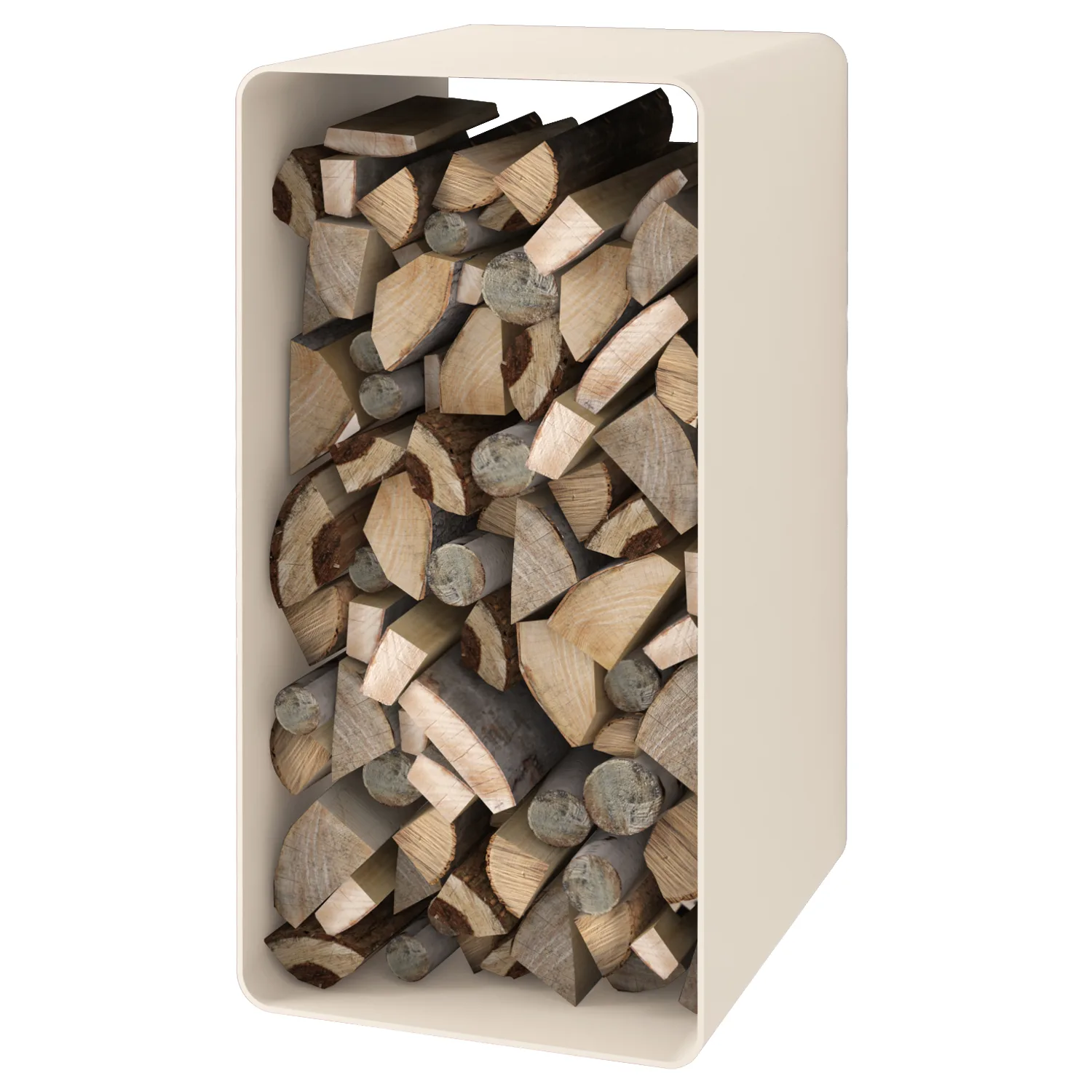 HS Flamingo Deluxe 1 Étagère en Bois Crème