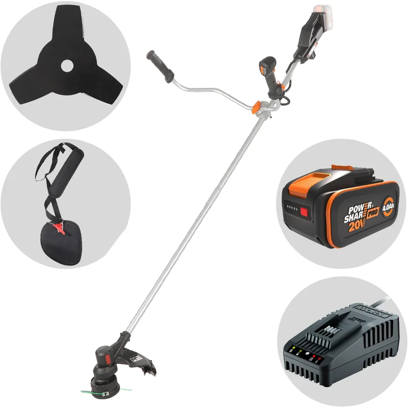 Worx Nitro WG082E - Débroussailleuse à batterie - 20 V - 4 Ah