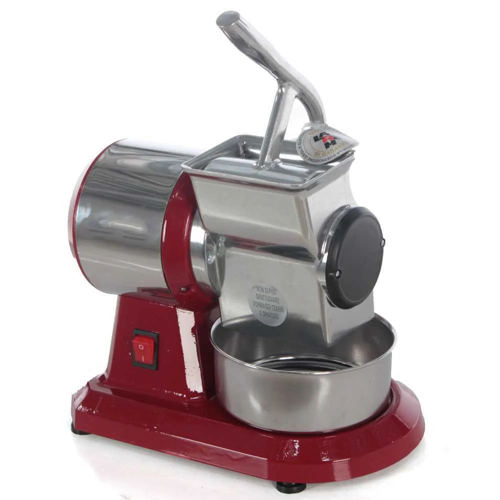 Agrieuro Top Line Basic Red Vintage - Râpe électrique de table - en aluminium moulé sous pression - 350W